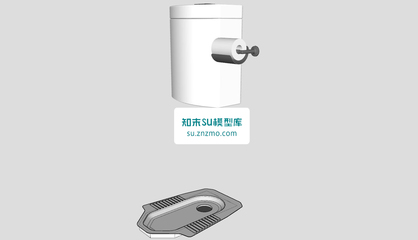 蹲便池沖水箱、卷筒紙與廚衛(wèi)用品的巧妙搭配